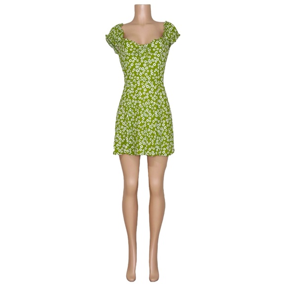 REFORMATION Pacey Dress, Fennel, 2 (US) - Picture 5 of 8